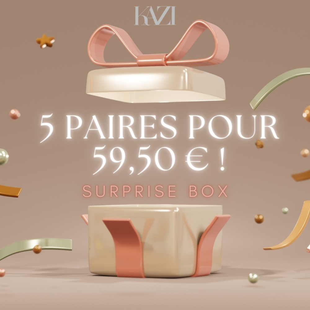 Coffret Surprise BLACK FRIDAY: 5 Paires pour 59,50 €