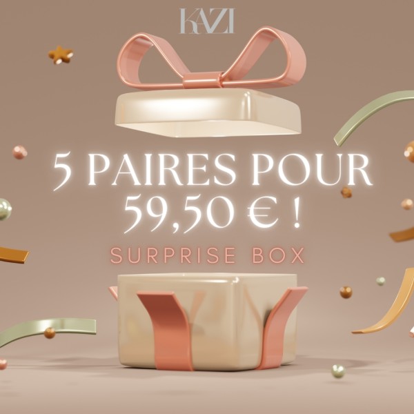 Coffret Surprise BLACK FRIDAY: 5 Paires pour 59,50 €