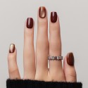 Faux ongles cat eye bordeaux doré – Sunset Bordeaux | Kazinails