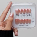 Faux ongles press-on chrome Hailey – Perle Beige | Kazinails