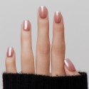 Faux ongles press-on chrome Hailey – Perle Beige | Kazinails