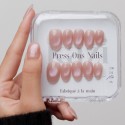 Faux ongles press-on cat eye rose – Rose Étoilé | Kazinails