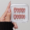 Faux ongles press-on cat eye rose – Rose Étoilé | Kazinails