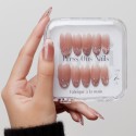 Faux ongles press-on French léopard rose – Paris Jungle | Kazinails