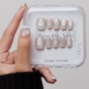 Faux ongles press-on French bleue – Bleu Neige | Kazinails