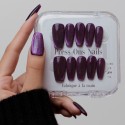 Faux ongles press-on cat eye violet – Chimère | Kazinails