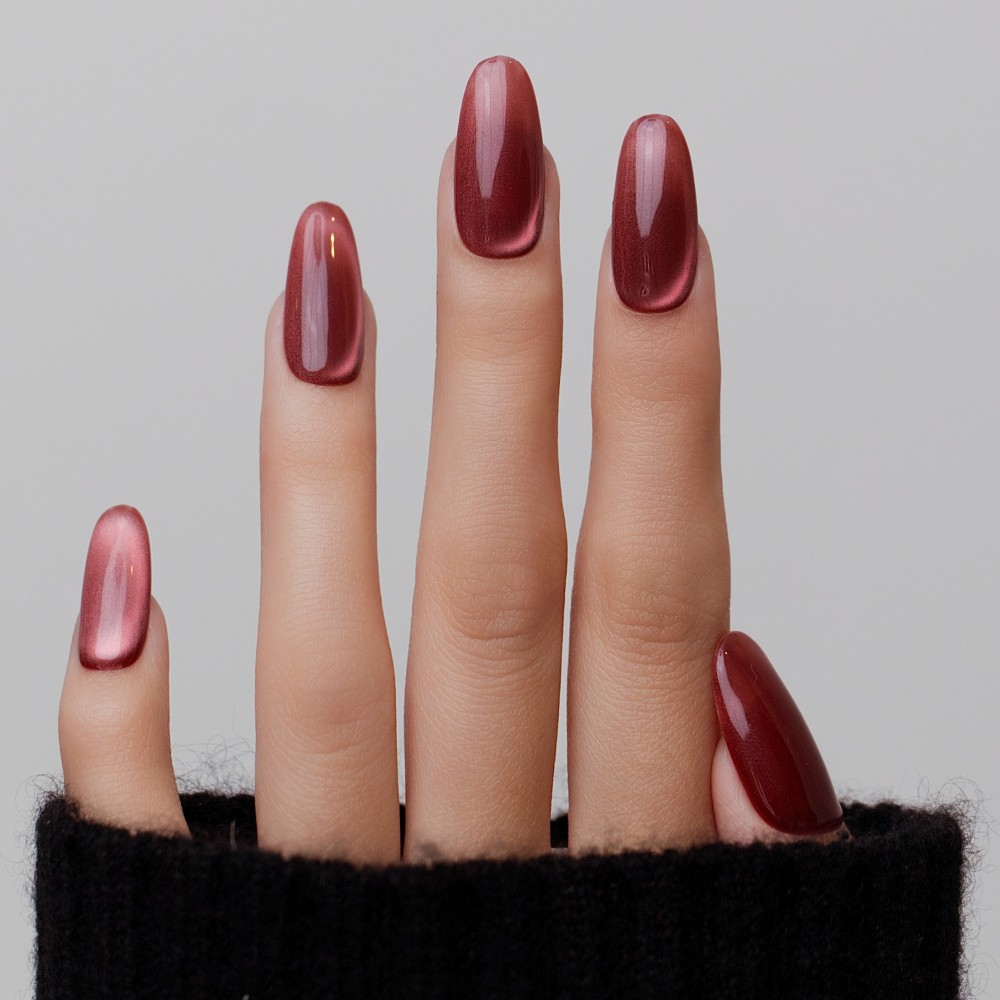Kazinails | Carmine - Faux Ongles Rouge Élégant et Sophistiqué