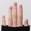 Kazinails Rêverie Glacée – Faux Ongles Bleus Givrés avec Reflets Cristallins