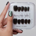 Kazinails Reflet Vert – Faux Ongles Métallisés Vert Émeraude Effet Cat eyes