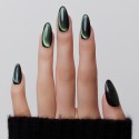 Kazinails Reflet Vert – Faux Ongles Métallisés Vert Émeraude Effet Cat eyes