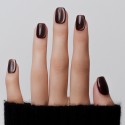 Faux ongles press-on cat eye brun – Noir Bruni | Kazinails