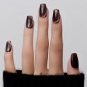 Faux ongles press-on cat eye brun – Noir Bruni | Kazinails