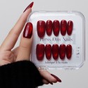 Faux ongles press-on cat eye rouge – Rubis Royal | Kazinails