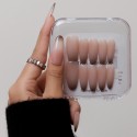 Faux Ongles Cool Babe: Dégradé Élégant avec Une Touche Métallique Chic