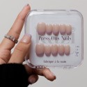 Faux Ongles Lucky Lavender: Lavande Pastel avec Design Minimaliste Moderne