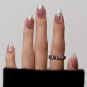 Faux Ongles Sakura : Élégance Gracieuse avec une Touche Florale |  Press on nails