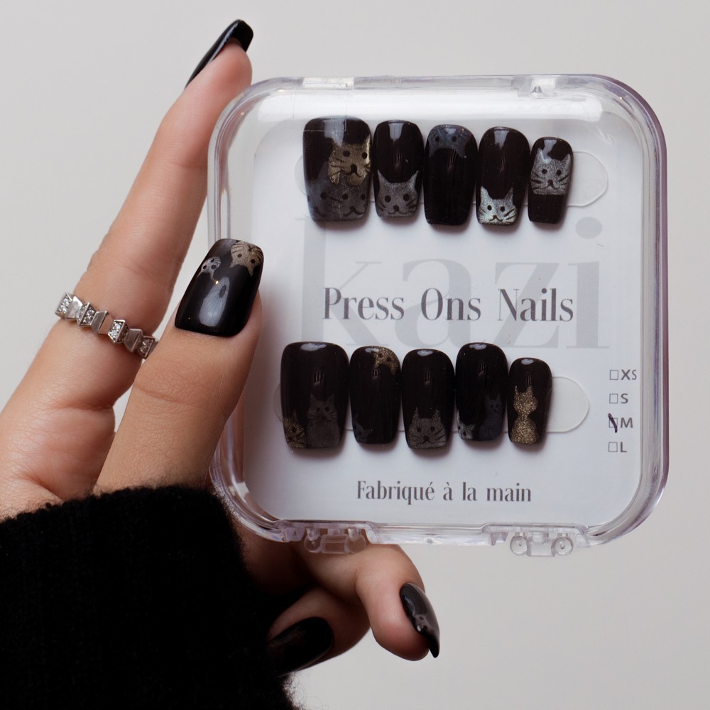 Press on nails Rocky Cat  Kazinails