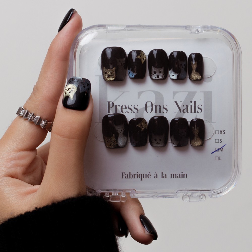 Press on nails Rocky Cat  Kazinails