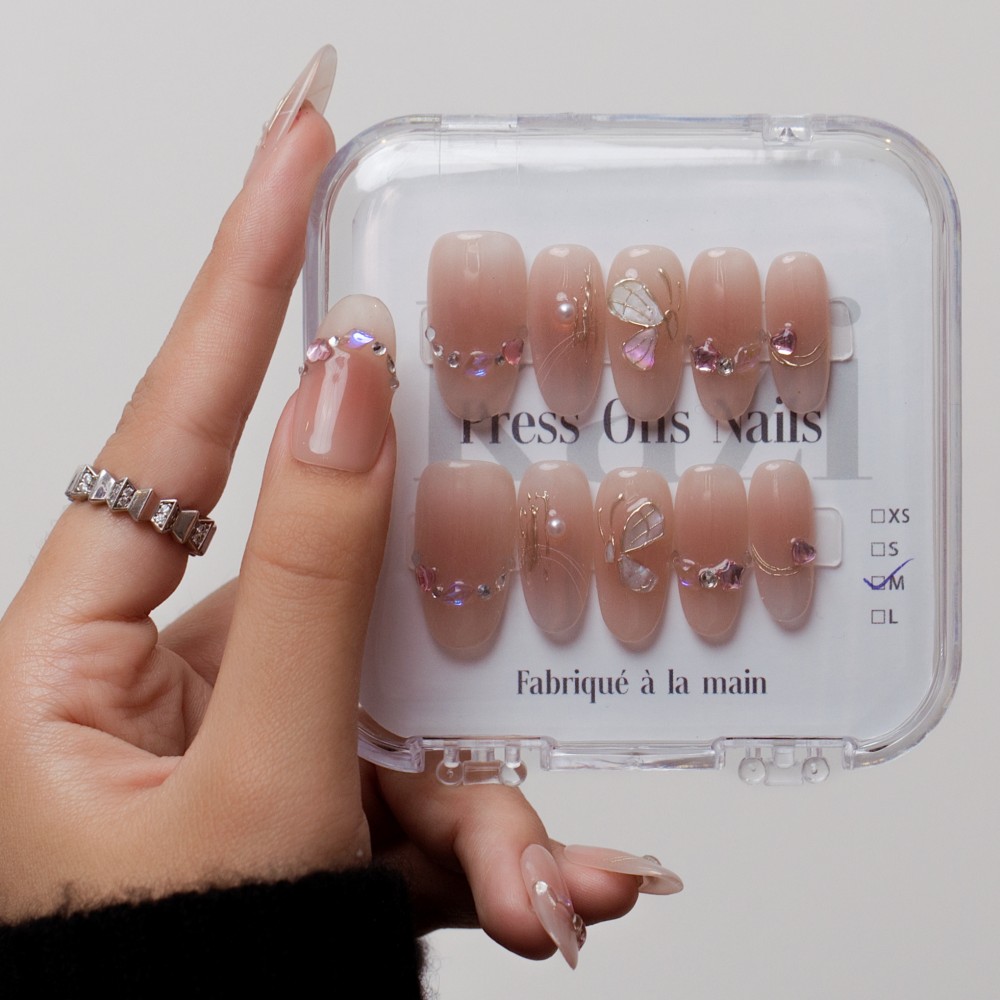 Press on nails Petite Princesse  Kazinails: Flawless, Durable, and Reusable Manicure