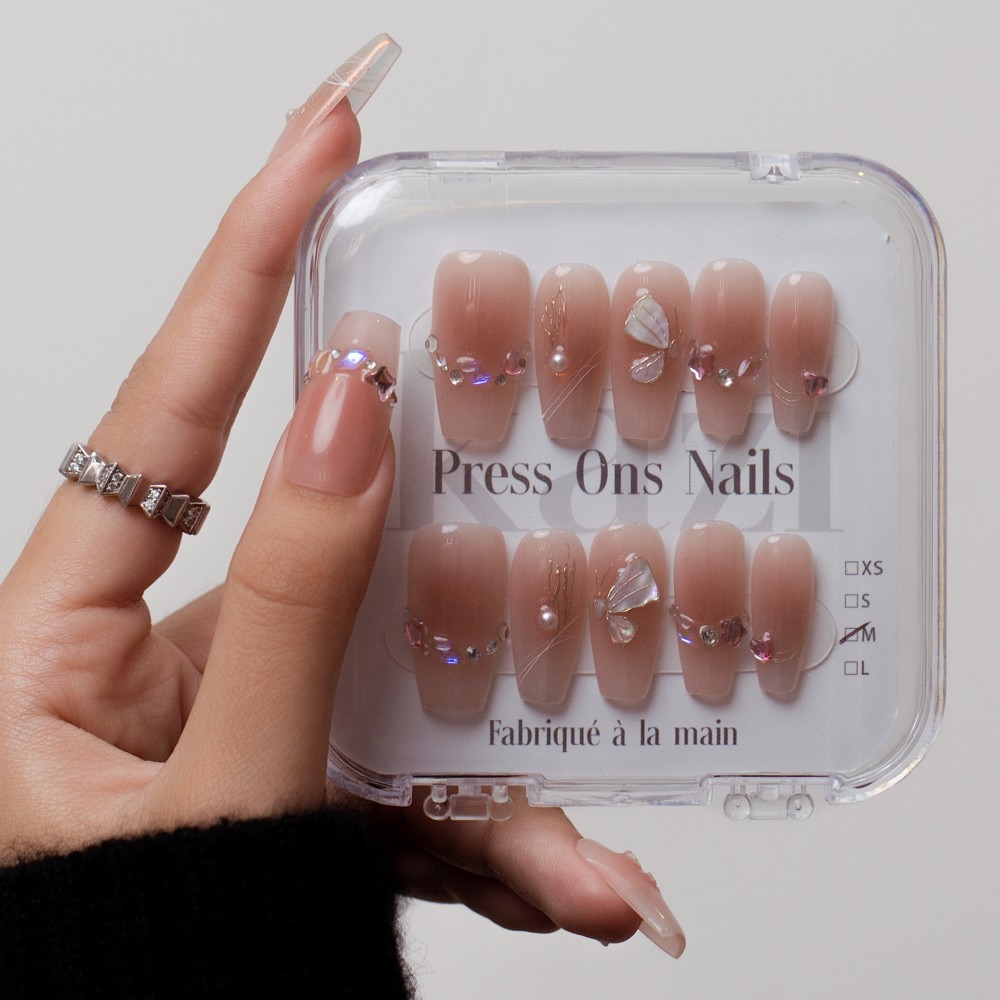 Press on nails Petite Princesse  Kazinails: Flawless, Durable, and Reusable Manicure