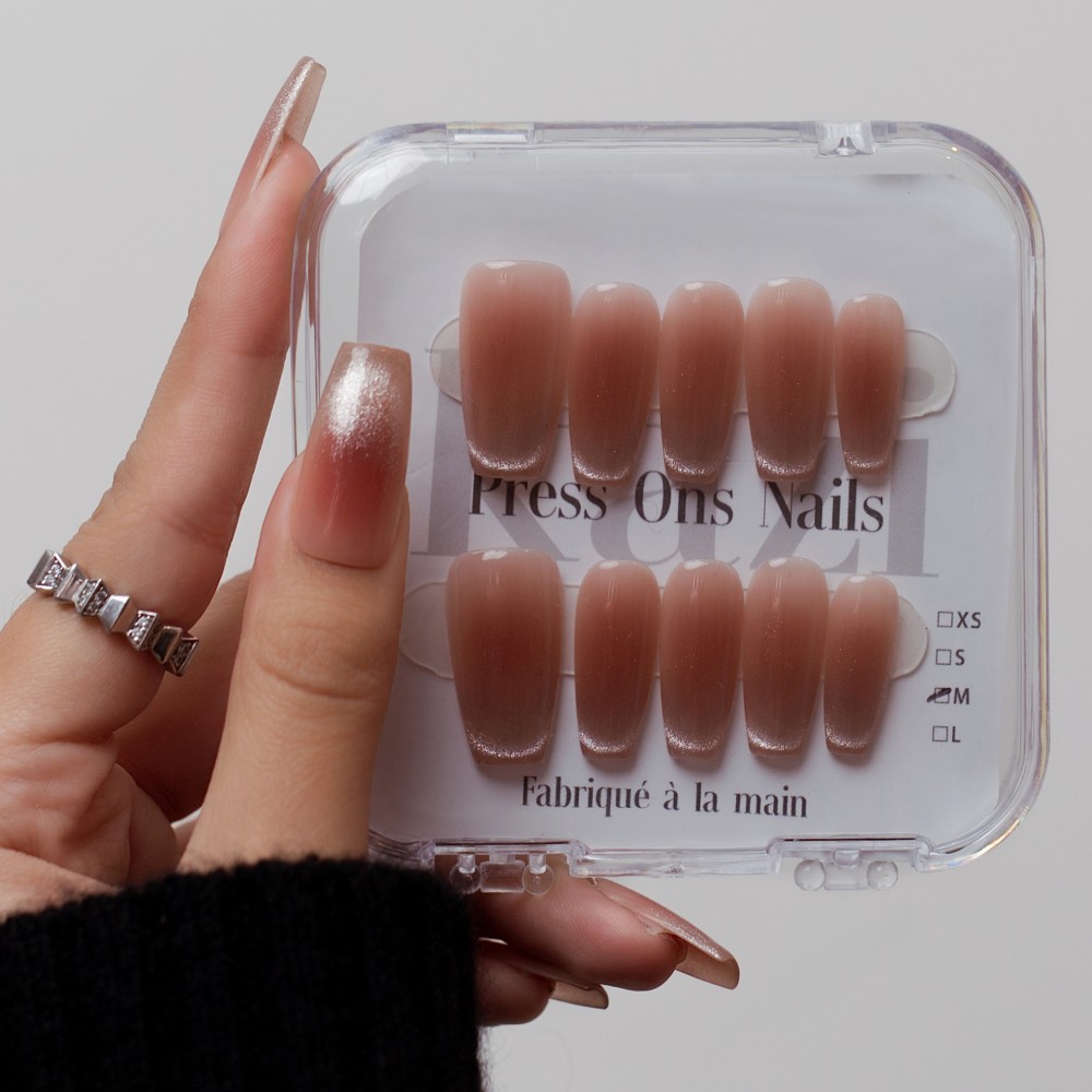 Faux Ongles First Kiss |  Faits à la main| Manucure réutilisable et durable