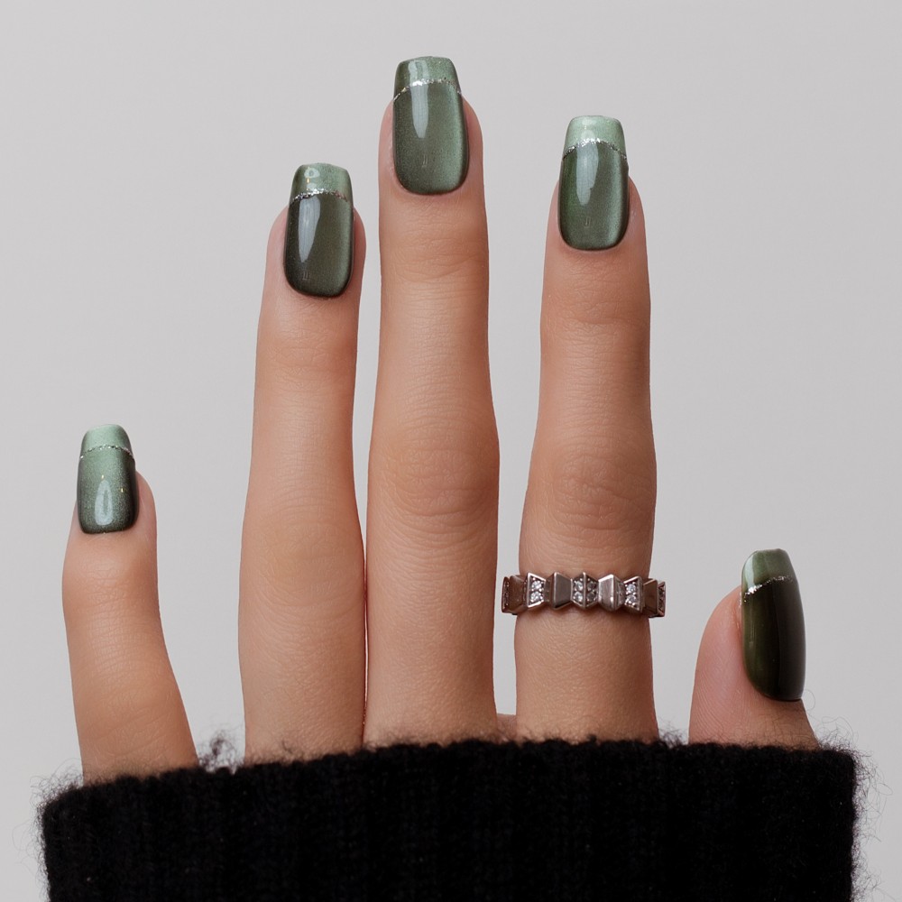 Faux Ongles Jade | Faits à la main| Réutilisables et durables