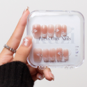Faux ongles press-on effet satin – Camélia | Kazinails