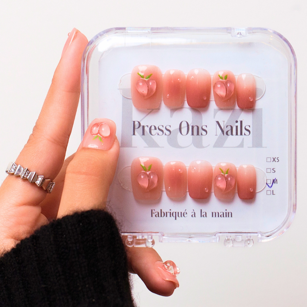 Faux Ongles Peachy Dream: Une manucure soignée, durable et réutilisable