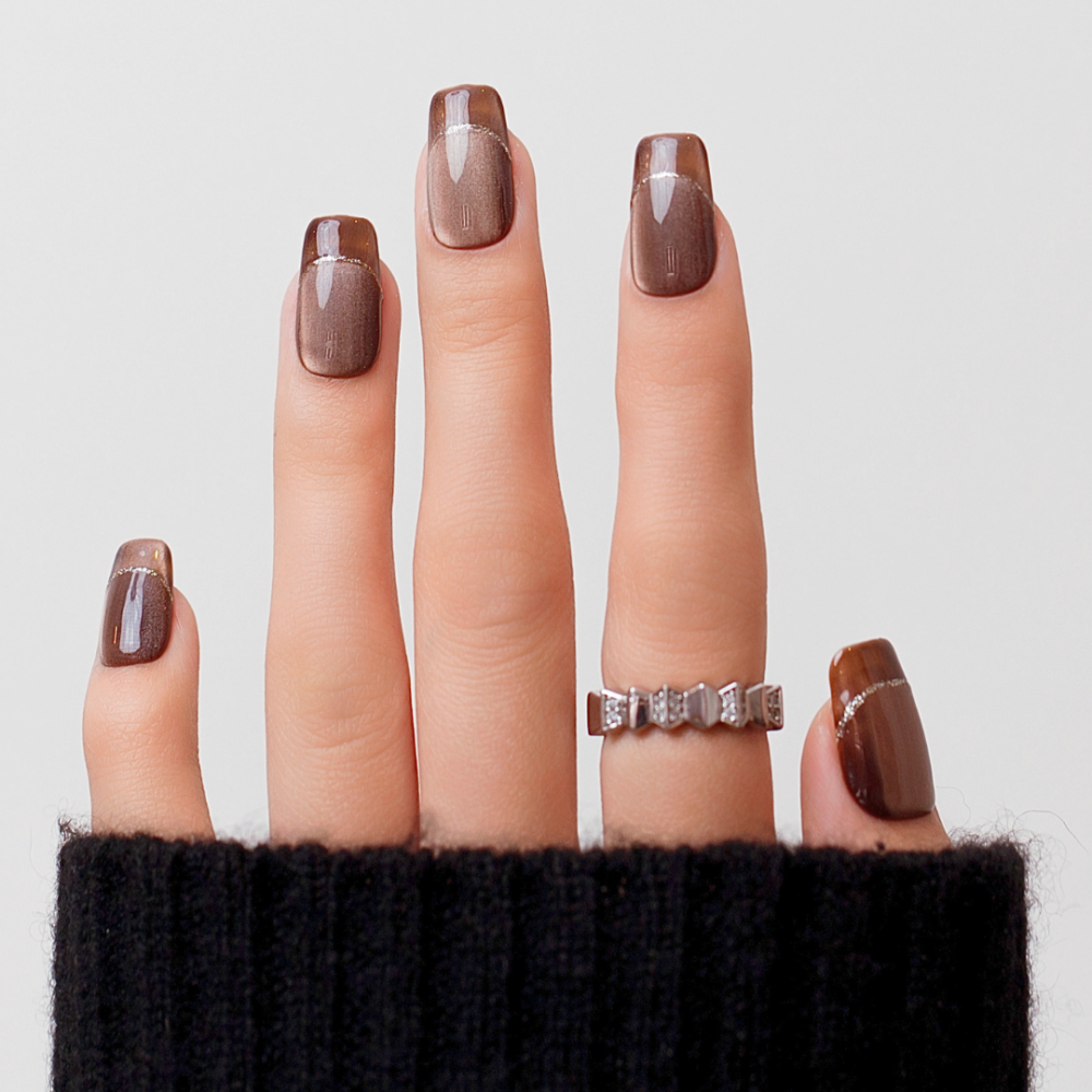 Press on nails Gold Finger  Kazinails : Easy to apply, salon-quality style