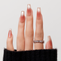 First Kiss – Press-on nails rose pêche nacré | Kazinails