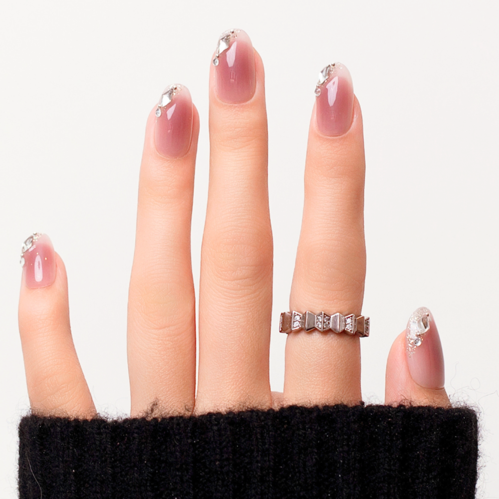 Press on nails Flowery  Kazinails: Easy Application, Premium Quality at an Affordable Price