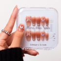 Faux ongles French cat eye papillon 3D – It Girl | Kazinails