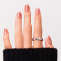 Faux ongles French cat eye rose – Pitaya | Kazinails