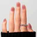 Faux ongles cat eye mat – Lait de Rose | Kazinails