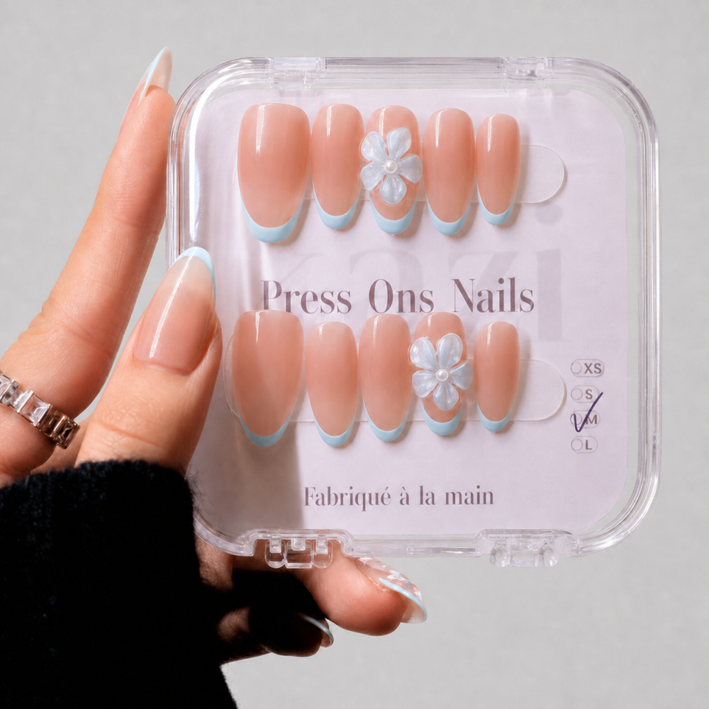 Kazinails faux ongles faits main – Modèle Baby Mint
