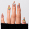 Kazinails faux ongles faits main – Modèle Jardin d’Or