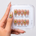 Kazinails faux ongles faits main – Modèle Jardin d’Or