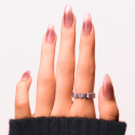 Faux ongles press-on cat eye vin rosé – Velours du Soir | Kazinails