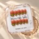 Bobo — Press-on nails œil-de-chat rose thé | Kazinails