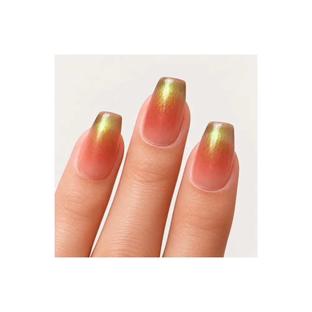 Bobo — Press-on nails œil-de-chat rose thé | Kazinails