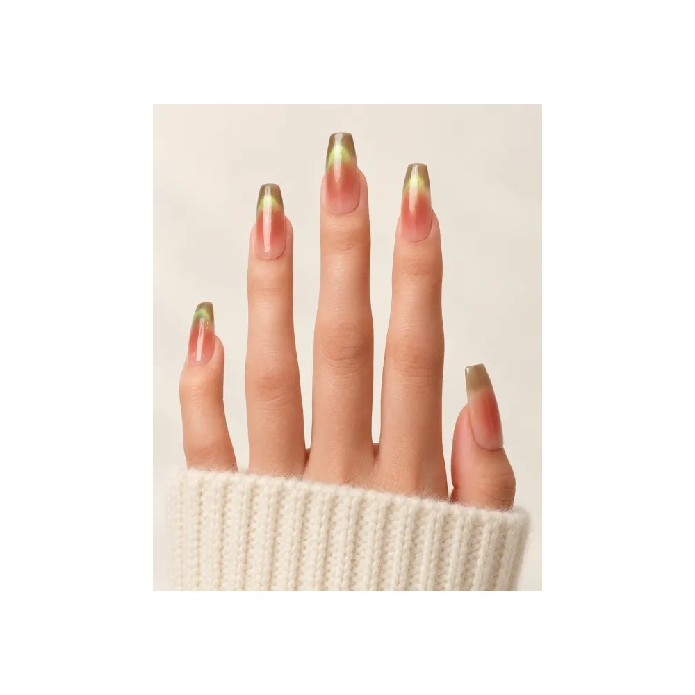 Bobo — Press-on nails œil-de-chat rose thé | Kazinails