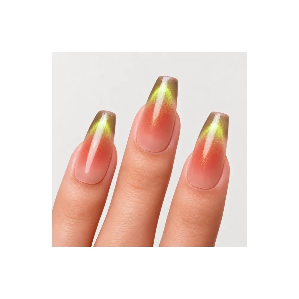 Bobo — Press-on nails œil-de-chat rose thé | Kazinails