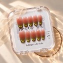 Bobo — Press-on nails œil-de-chat rose thé | Kazinails