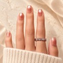 First Kiss – Press-on nails rose pêche nacré | Kazinails