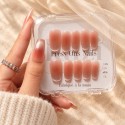 First Kiss – Press-on nails rose pêche nacré | Kazinails