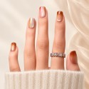 Skittles – Press-on nails cat eye caramel et corail | Kazinails