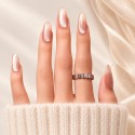 Gossip Girl – Faux ongles nude rosé cat eye | Kazinails