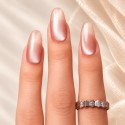 Gossip Girl – Faux ongles nude rosé cat eye | Kazinails