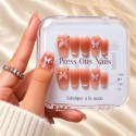 Faux ongles French cat eye papillon 3D – It Girl | Kazinails