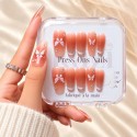 Faux ongles French cat eye papillon 3D – It Girl | Kazinails